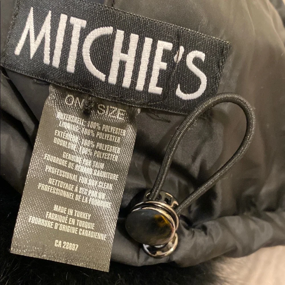 Mitchie's Black Hat with Pom Pom.